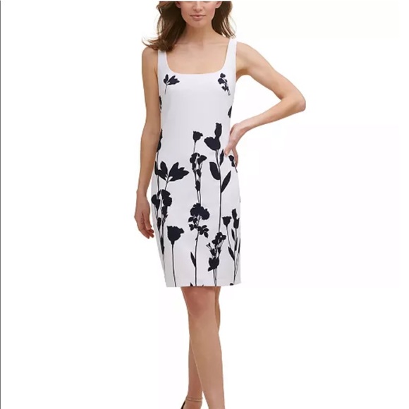 Karl Lagerfeld Paris Printed Sheath Dress - Picture 4 of 5